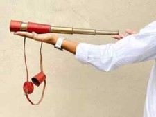 Antique Brass Leather Telescope Pirate Vintage Nautical Spyglass Scope Marine