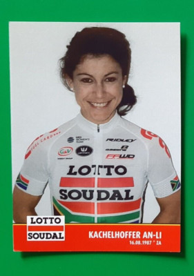 CYCLING cycling card KACHELHOFFER AN-LI team LOTTO SOUDAL LADIES 2016