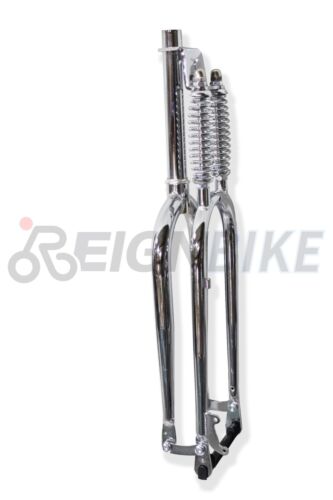 1-1/8" Fork 26" x 4 Cruiser Bicycle Dual Springer Classic Disc Brake Fat Bike - Picture 7 of 7