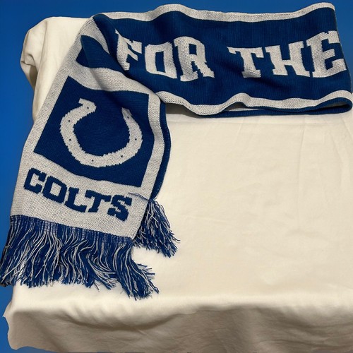 Indianapolis Colts “For the Shoe” scarf NFL Football 60”x7” - Picture 3 of 6