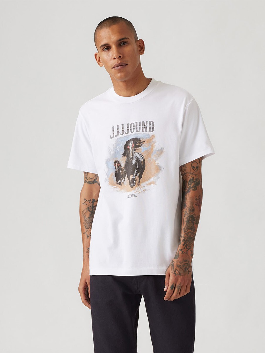 Levi's x JJJJound Horse Graphic Tee Black White 2colors Size XS