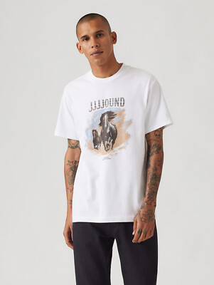 Levi's x JJJJound Horse Graphic Tee Black White 2colors Size XS