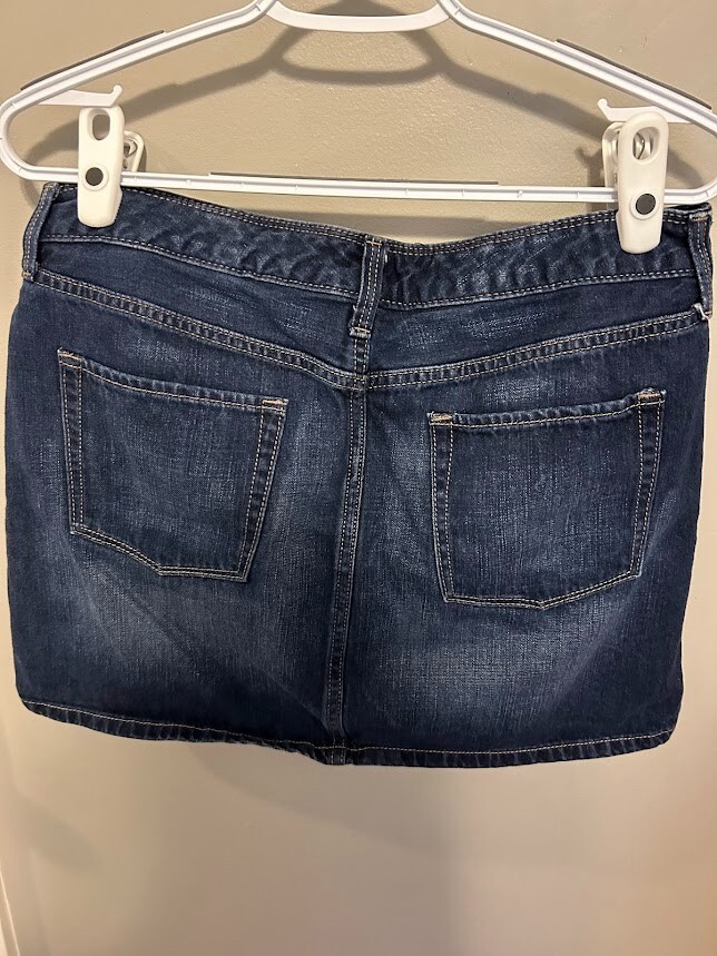 Gap denim mini skirt size 10 eBay