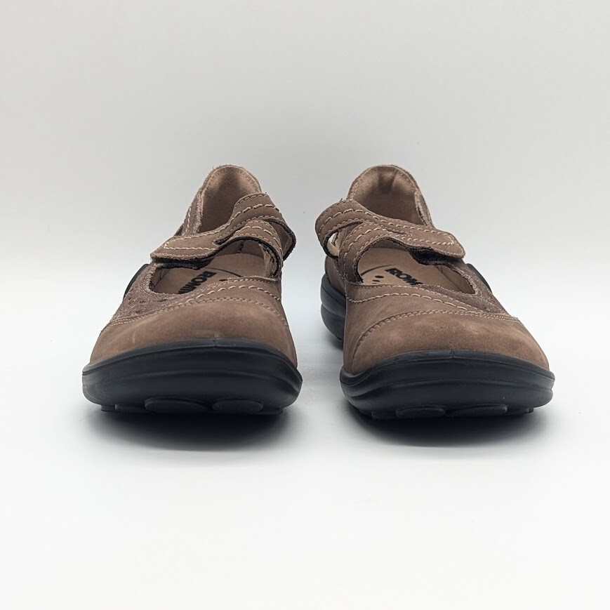 Romika  - Women's Mary Jane Shoes Size 7-7.5 - Maddy - Brown Nubuck Leather