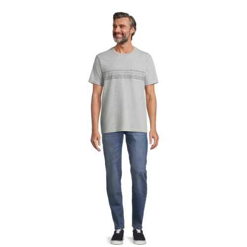 George Men's & Big Men's Short Sleeve Crewneck Fashion Tee with Pocket, Size M - 第 1/5 張圖片