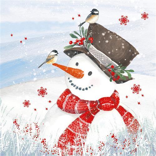 20 Servietten Olaf The Snowman Schneemann Lustig VöGel Tiere Weihnachten 33X33Cm-image