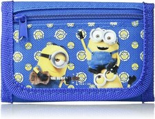 Despicable Me Minions Authentic Licensed Trifold Wallet Blue 