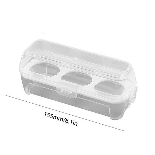 3/4/8 Grid Egg Carton with Lid Stackable BPA Free for Fridge (A) DE - Bild 5 von 6