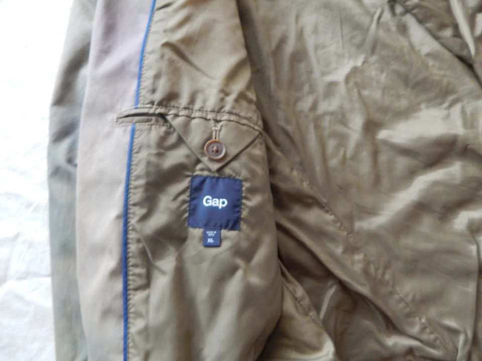 Tie Dye Beige Rainbow 2-Button Blazer Suit Coat Sport Jacket - XL Mens Abstract - Image 4 of 4