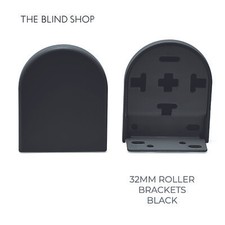 Louvolite Roller blind Fixing Brackets (Pair) for 32mm Mech - Various Colours