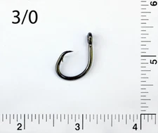 PACK OF 100 TACKLEWORKS Size 3/0 4x Strong Offset Circle Hooks L2004