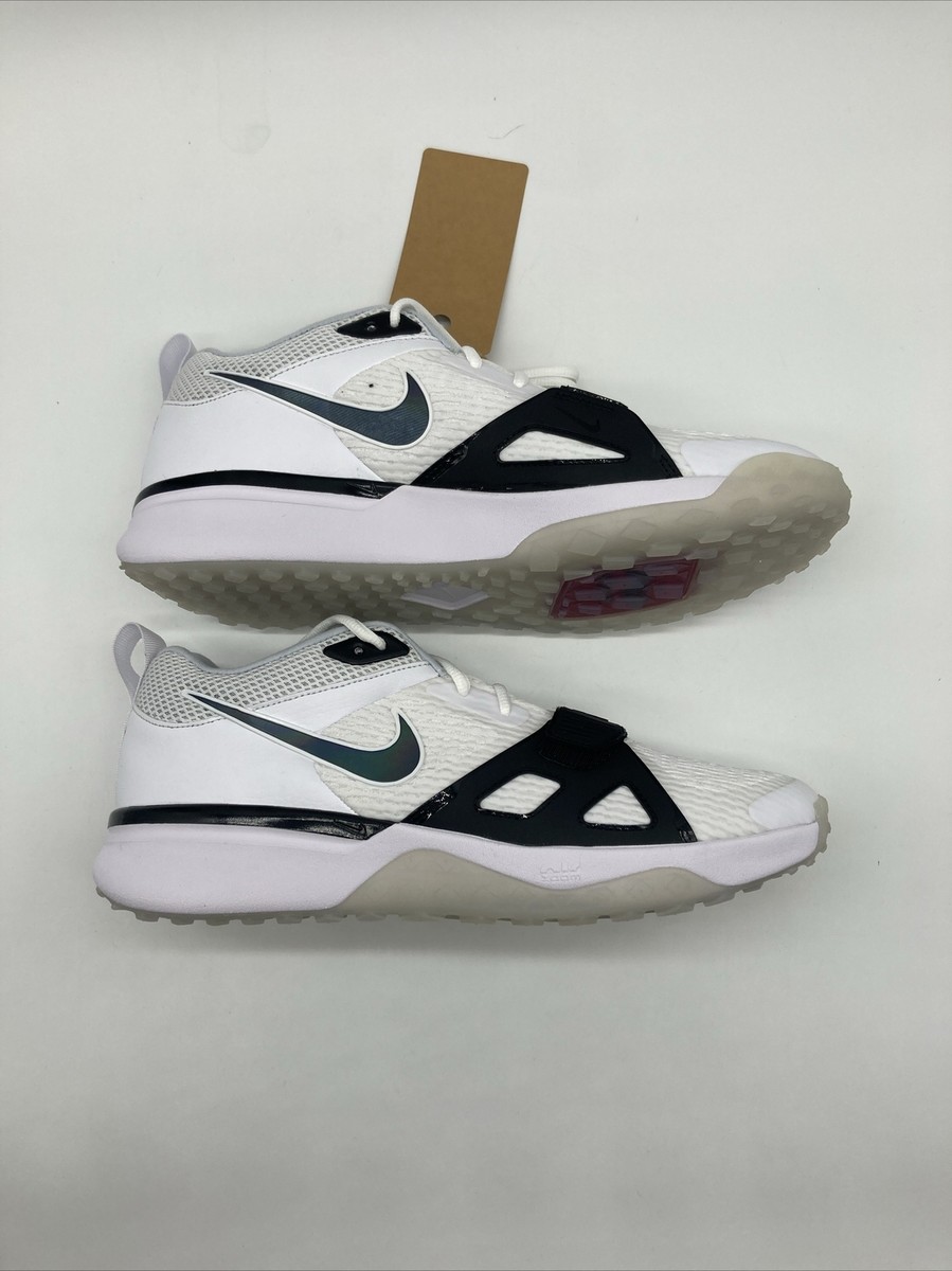 Size 8.5 - Nike Air Zoom Diamond Elite Turf White Iridescent