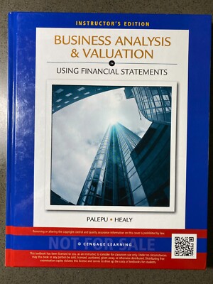 Business Analysis Valuation Using Financial Statements No Cases 5E Instructor Ed