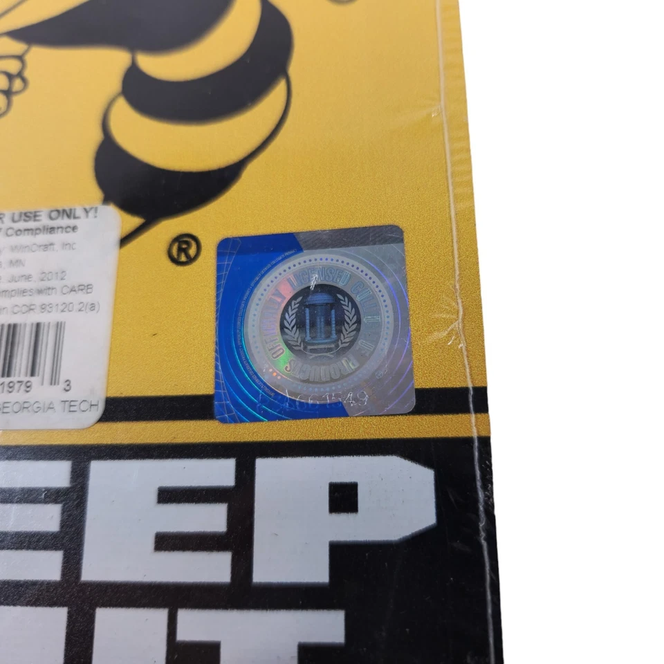 Georgia Tech Chaquetas Amarillas NCAA Keep Out Ramblin' Wreck Madera Puerta Perilla Colgador Foto 4 de 4