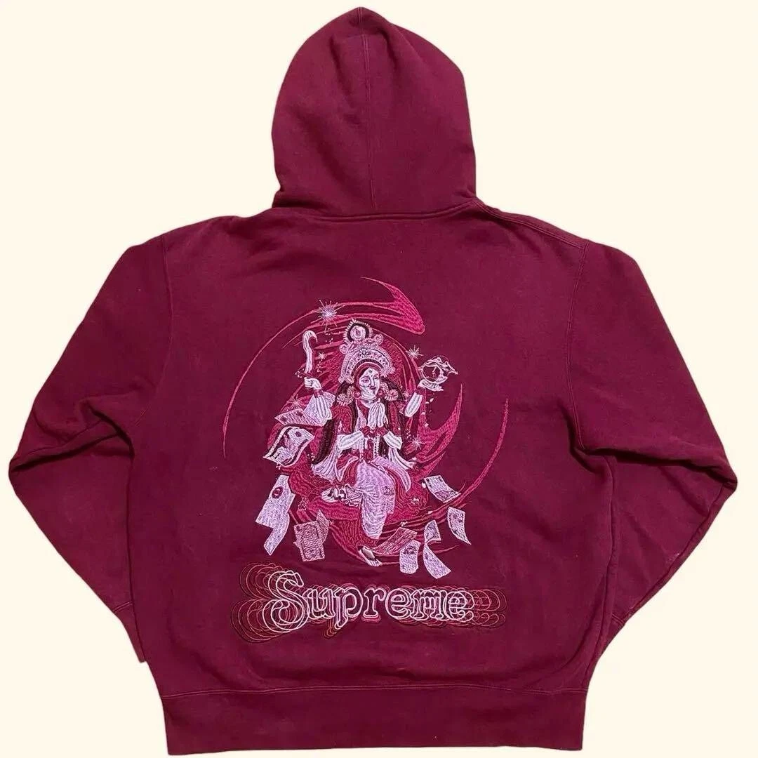 Sweat à capuche oversize zippé Supreme Lakshmi 22AW rouge homme taille:L rare