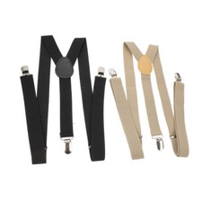 2pcs Y-back Suspenders Adjustable Elastic Unisex Pant Unisex Pant Suspenders