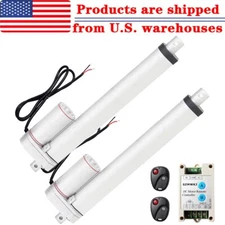 2PCS 12" Linear Actuators 12V Motor&Wireless Controller 330lbs 150KG Max Lift IG