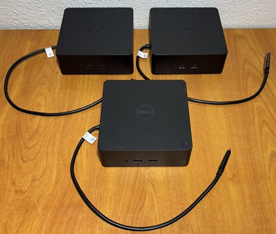 Lot of 3: Dell K16A Thunderbolt Docks TB18DC K16A001 USB-Type C - No AC Adapters