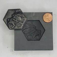 Dragon Hex 3DGraphite Ingot Mold Gold Silver Copper Tin Melting Casting Refining