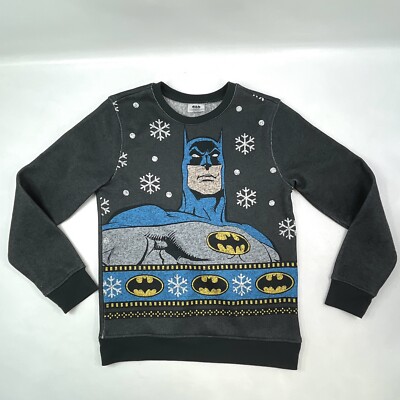 DC Comics Batman Holiday Christmas Long Sleeve Ugly Sweater