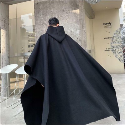 hooded wool cloak