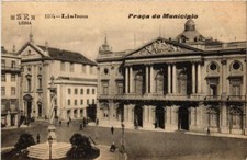 CPA AK LISBOA - Praca do Municipio PORTUGAL (...