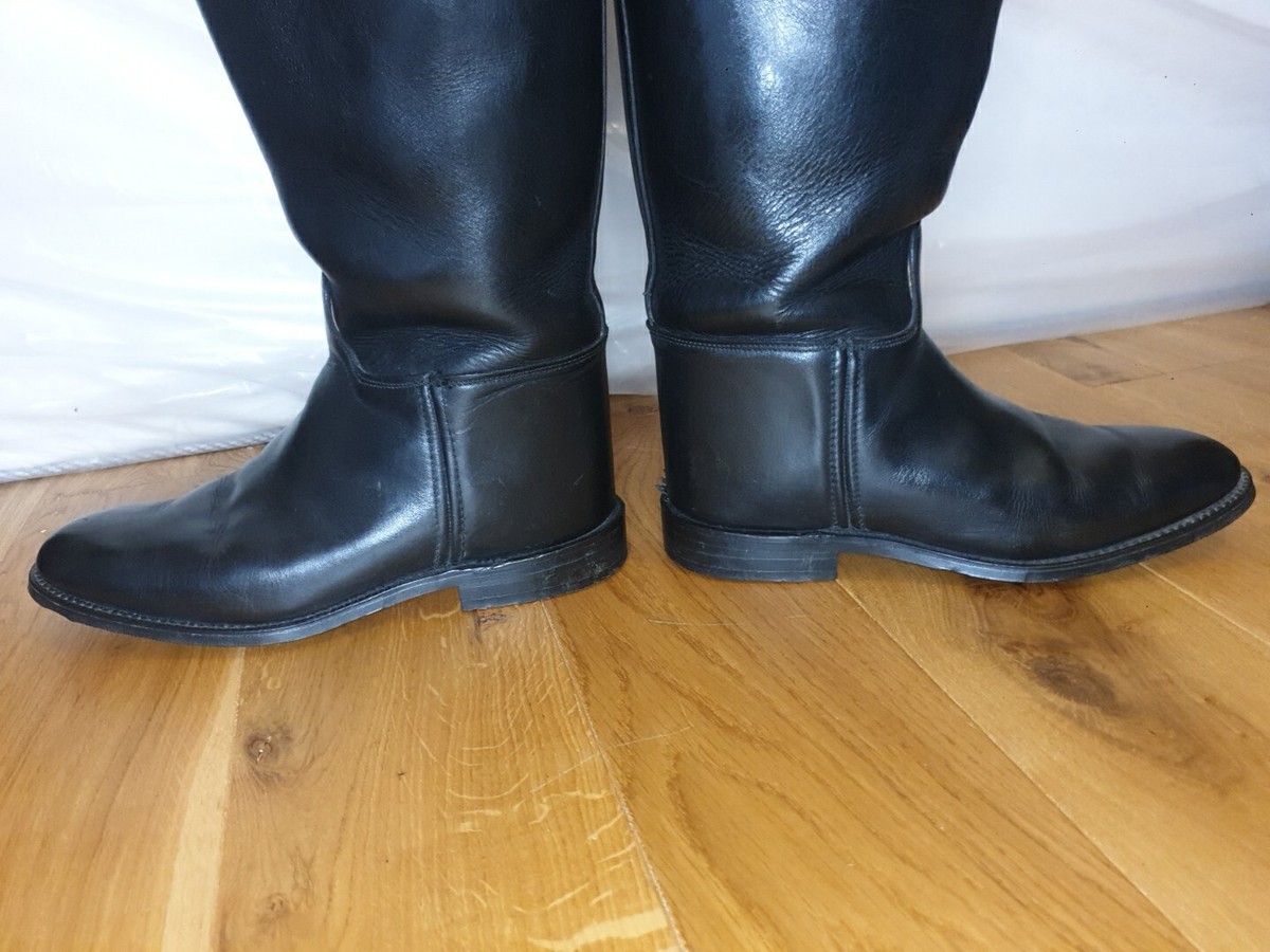 Bottes D'équitation Longues Hawkins Royale Cuir Anglais - Taille UK 6.5, Occasion, Unisexe