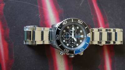 Seiko Solar Chronograph V175-0AD0 Air Diver Watch SSC017 Tuna