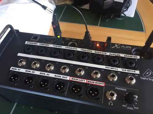 Bandes d'étiquetage de canal Behringer X-Air XR16 MR16 MIDAS mélangeur numérique 2 ensembles - Photo 1/4