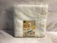 NOS VTG North Star Baby Blanket ANTIQUE ROSE -White 36 x 50 Chatham Acrylic