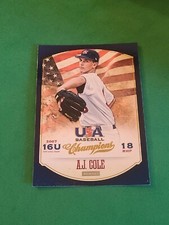 2013 A. J. Cole Panini USA Baseball Champions #54