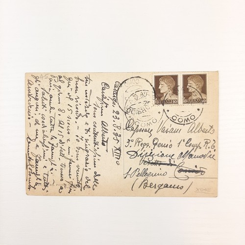 Postal En B/N Balilla Con Vista De Casargo, Campo Provincial F.G.C - Imagen 2 de 2