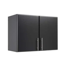 Prepac Wall Cabinet 32-in Modern Functional Stylish RTA Stackable Elite Black