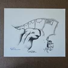11"x14" HOWARD CRUSE Original Art Cliff Commission | 1999 | Stuck Rubber Baby