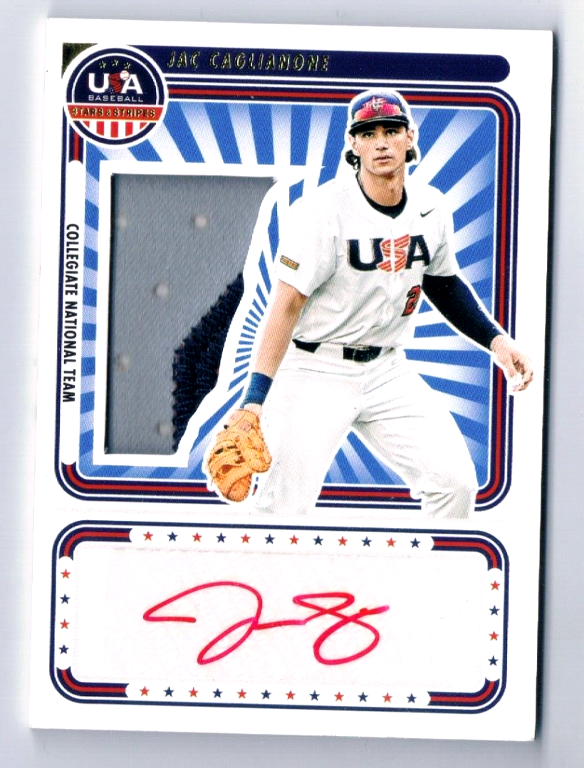 パ*ト様 Jac Caglianone auto ball カグリオン サイン 7/25 Red Ink 2024 Panini Stars Stripes JAC CAGLIANONE