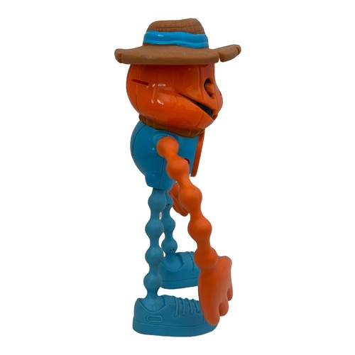 Vintage 1990s Little Tikes Twisty-Glo Flashlight Scarecrow Pumpkin Halloween - Picture 5 of 12