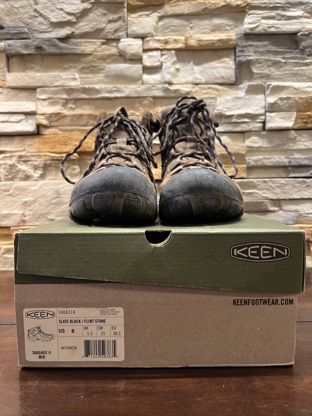 Stivali da trekking KEEN TARGHEE II MID donna US8 ardesia neri pietra selce