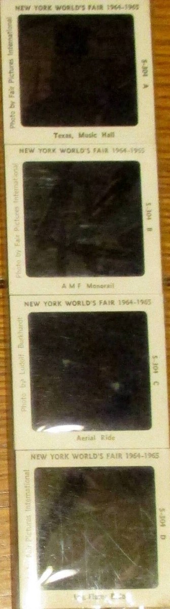 1964-65 New York World's Fair Scenic Super Slides 4pk. SEALED 3