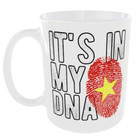 VIETNAM FLAG MUG IT'S IN MY DNA FINGER PRINT COFFEE TEA COUNTRY GIFT CUP WORLD