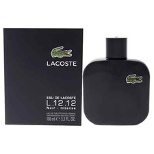 Lacoste Eau De Lacoste L.12.12 Noir by Lacoste Men 3.3 oz-100 ml EDT Spray NEW