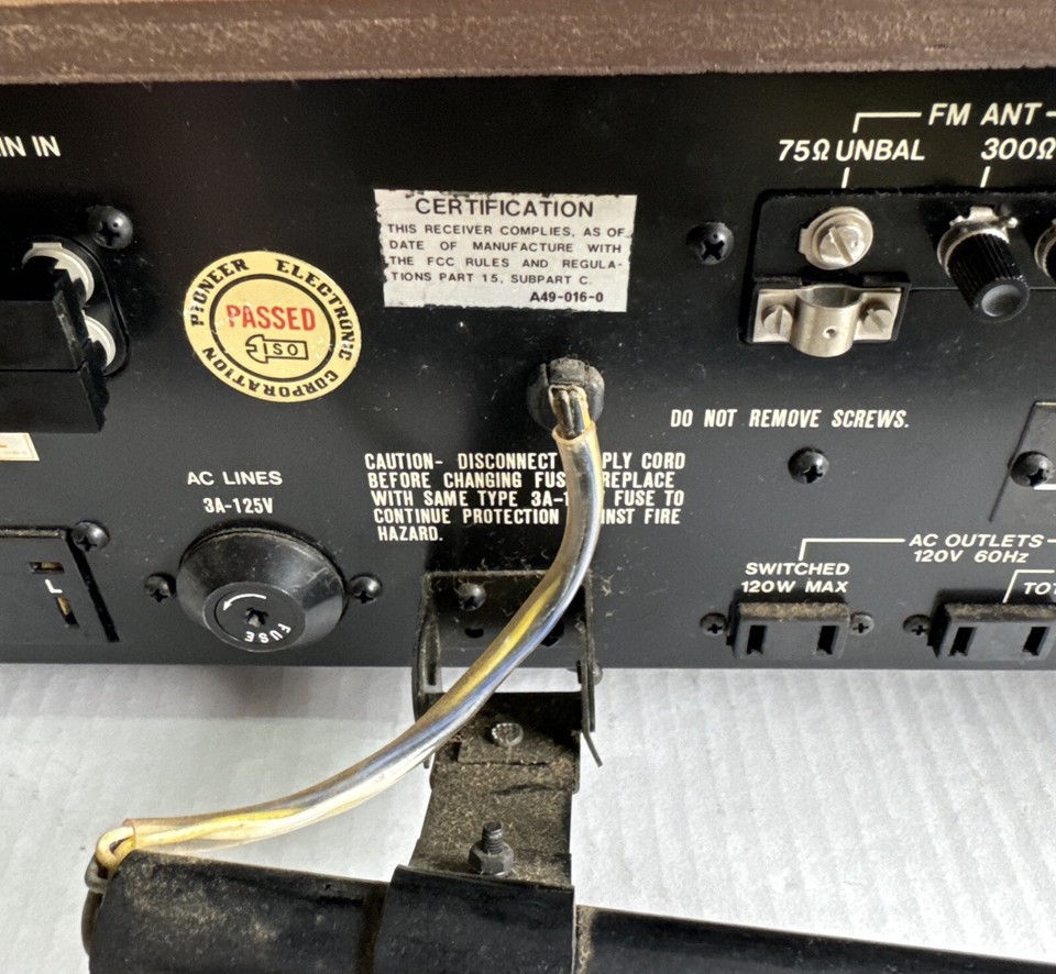 PIONEER SX 727 Vintage Stereo Receiver For Repair or Parts eBay