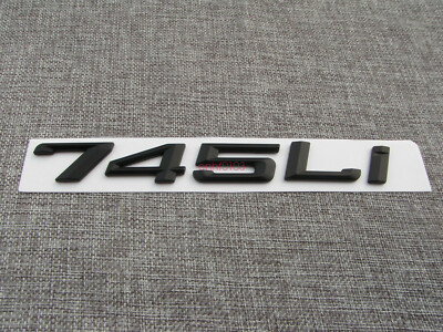 Matte Black Number Trunk Letters Badge Emblem Emblems for BM 7 Series 745Li