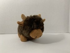 Russ Berrie CO. plush brown Cody buffalo