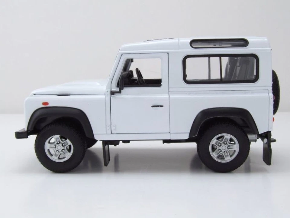 Land Rover Defender Bianco Modellino 1:24 Welly - Immagine 3 di 4