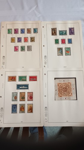 ISRAEL STAMP COLLECTION  1948-64 Doar Ivri  300+ stamps, Vintage album  - Bild 6 von 14