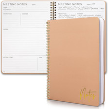Beautiful Meeting Notebook For Work Organization - Easily Take Notes