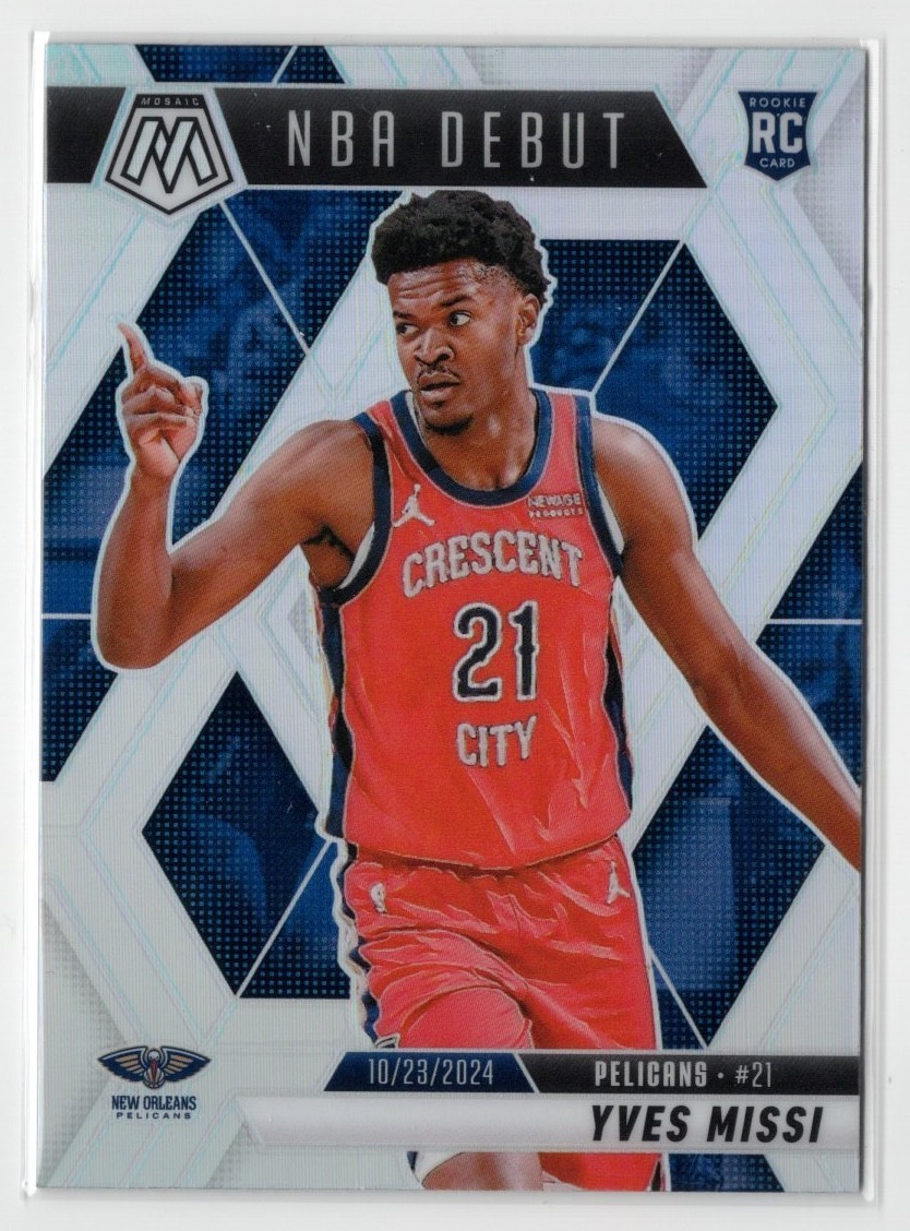 2024-25 Panini Mosaic - NBA Debut Yves Missi #255 Silver Prizm (RC)