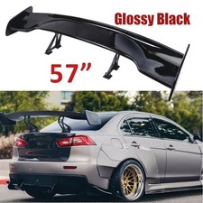 Gloss Black 57 Rear Spoiler Wing Truck Gt Style Abs Plastic For Mitsubishi Evo Gloss Black 57 Rear Spoiler Wing Truck Gt Style Abs Plastic For Mitsubishi Evo