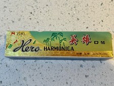 Vintage HERO Tremolo Harmonica M1202 in Original Box Shanghai China 1960-1970's