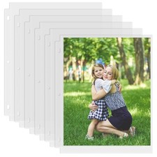 Aegero 50 Pack 8 x 10 Photo Sleeves for 3 Ring Binder100 Pictures, HeavyDuty ...